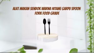 Alat Makan Sendok Warna Hitam Garpu Spoon Fork Food Grade
