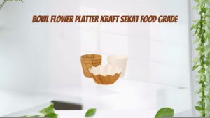 Bowl Flower Platter Kraft Sekat Food Grade