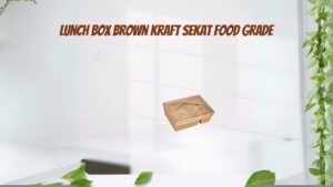 Lunch Box Brown Kraft Sekat Food Grade