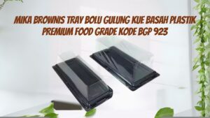 MIKA BROWNIS TRAY BOLU GULUNG KUE BASAH PLASTIK PREMIUM FOOD GRADE KODE BGP 923