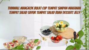 Thinwall Mangkok Bulat Cup Tempat Simpan Makanan Tempat Salad Sayur Tempat Salad Buah Dessert Jelly