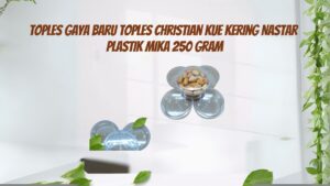 Toples Gaya Baru Toples Christian Kue Kering Nastar Plastik Mika 250 Gram