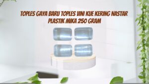 Toples Gaya Baru Toples Vini Kue Kering Nastar Plastik Mika 250 Gram